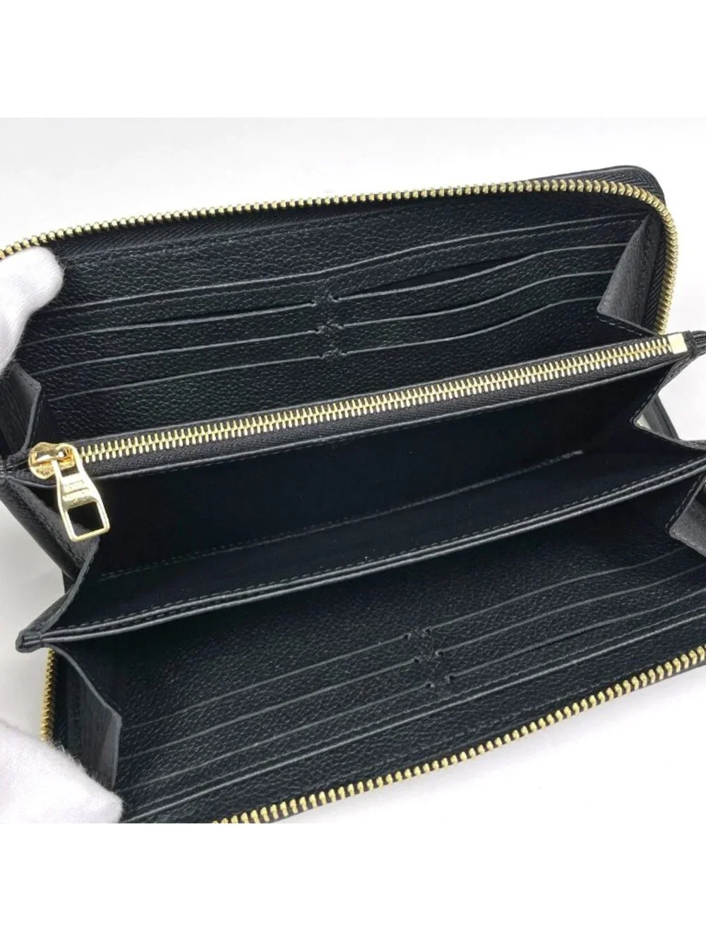 Louis Vuitton Zippy Wallet Zip Around Monogram Empreinte Noir